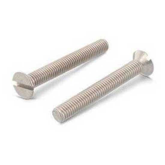 Euromarine A4 Din 963 M8x50 Mm Slotted Head Screw 20 Units Silber von Euromarine