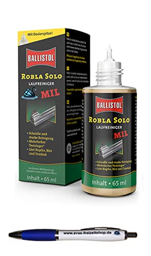 Eva Shop® Ballistol Premium Laufreiniger Robla Solo Mil 65 ml Waffenreinigung und Waffenpflege für Gewehre, Pistolen und Revolver von Eva Shop