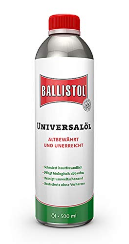 Eva Shop® Ballistol Universalöl in verschiedenen Größen zur Fahrzeugpflege, Fahrradpflege, Waffenöl zur Waffenpflege, Tierpflege, Lederpflege, im Garten, Haushalt, Handwerk UVM. (500ml Dose) von Eva Shop