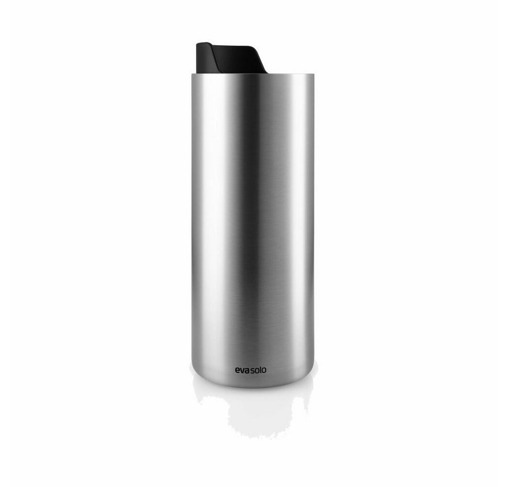Eva Solo Thermobecher Urban To Go Cup Recycled Black, 350 ml, Edelstahl, Kunststoff von Eva Solo