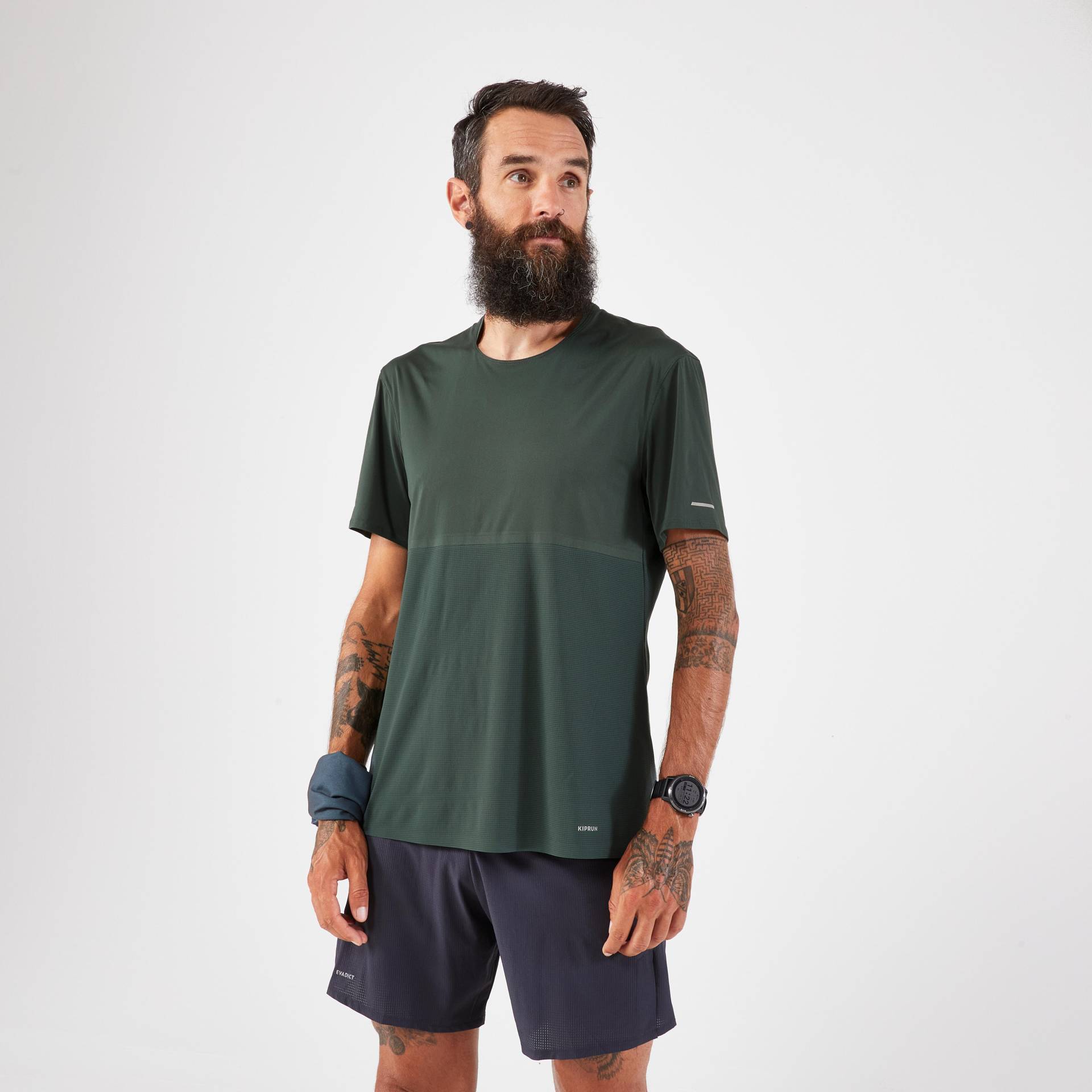 Laufshirt Herren Langstrecken - Kiprun Run 900 Ultra dunkelgrün von Kiprun