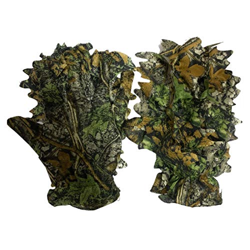 Outdoor Jagd-Handschuhe Handschuhe Tarnhandschuhe Blattimitation 3D Leaf Camouflage Handschuhe, Geeignet Für Den Einsatz In Waldgebieten von Evenlyao