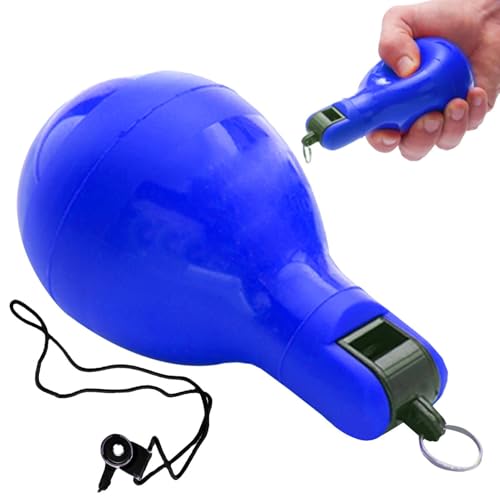 Handpfeife Sportpfeifen Laute Signalpfeife PVC Notfallpfeife Mit Umhängeband 12.8X6.7cm Hand Squeeze Whistles Trillerpfeife Laut Notfall Schulsport Trainer Schiedsrichter Sportlehrer Hundetrain von Eventerde