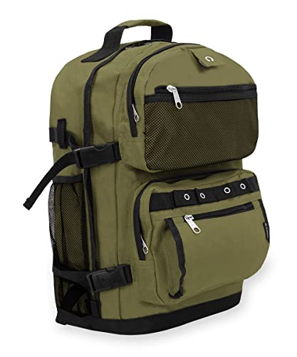 Everest Gepäck Oversize Deluxe Rucksack, Olivgrün/Schwarz (grün) - 3045R-OLI/BK von Everest