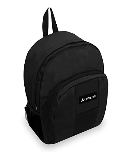 Everest Gepäck-Rucksack mit Vorder- und Seitentaschen, Schwarz, Einheitsgröße von Everest