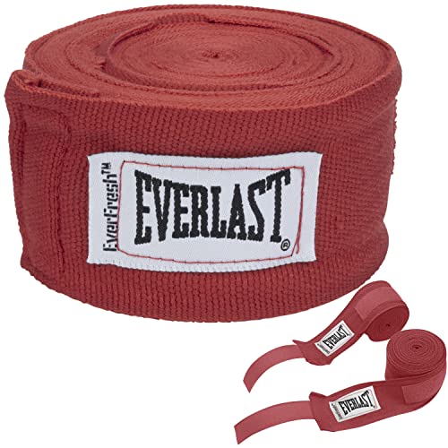 Everlast Unisex – Erwachsene Handwraps 180 Box Equipment, Rot von Everlast