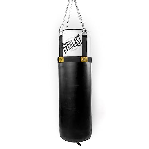 Everlast Unisex Boxsack 1910 Heavy Bag Filled, Punching Bag,Schwarz, 100LBS von Everlast