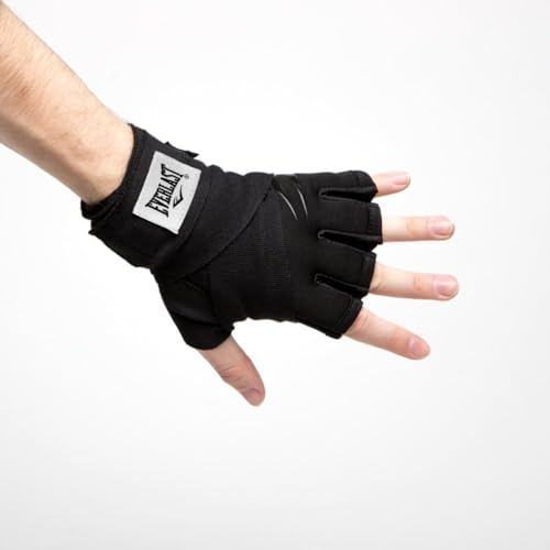 Everlast Unisex - Erwachsene Handbandage Evergel Fastwraps, Schwarz, M von Everlast