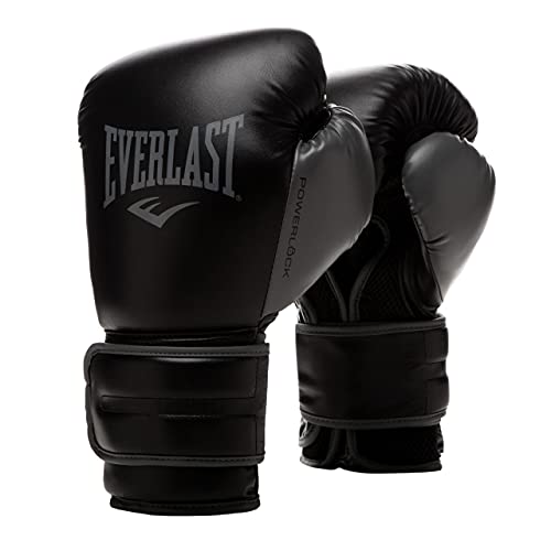 Everlast Unisex – Erwachsene Powerlock 2R Glove Handschuhe, Schwarz, 10oz von Everlast