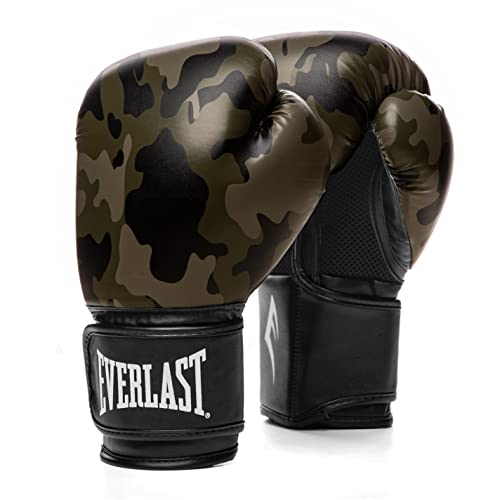 Everlast Unisex – Erwachsene Boxhandschuhe Spark Glove Trainingshandschuh, Camouflage, 12oz von Everlast