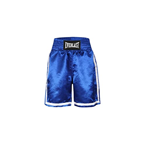 Everlast Erwachsene Hose Competition Boxing Short, Farbe: Blau/Weiss, Größe: XXL von Everlast