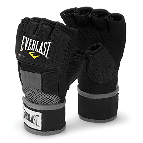 Everlast Unsiex - Erwachsene Sport Boxen Gelhandschuh Evergel Handwraps, Schwarz, M von Everlast