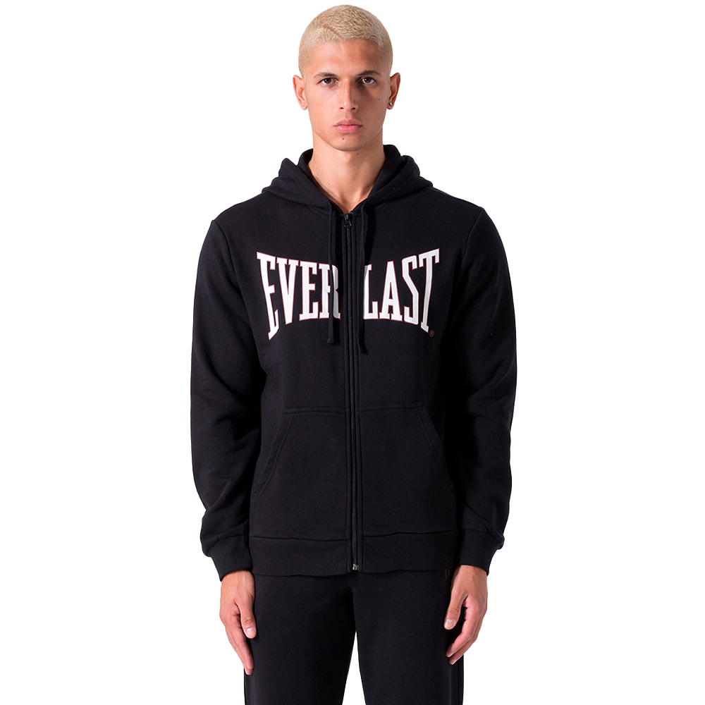 Everlast Felpa Full Zip Sweatshirt Schwarz XL Mann von Everlast