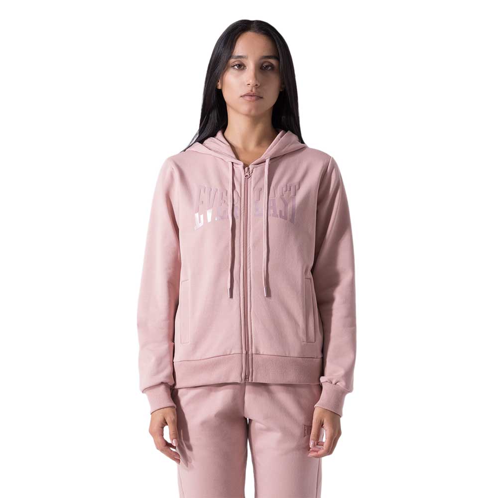 Everlast Felpa Strechetch Full Zip Sweatshirt Rosa L Frau von Everlast