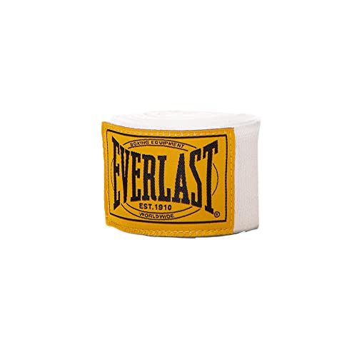 Everlast Unsiex Erwachsene Sport Boxen Handbandagen 1910 Handwraps, Weiß, 180 von Everlast