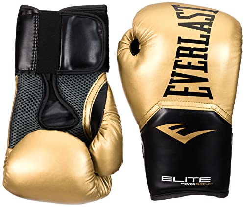 Everlast Unisex – Erwachsene Boxhandschuhe Pro Style Elite Glove Handschuhe Gold 8oz von Everlast
