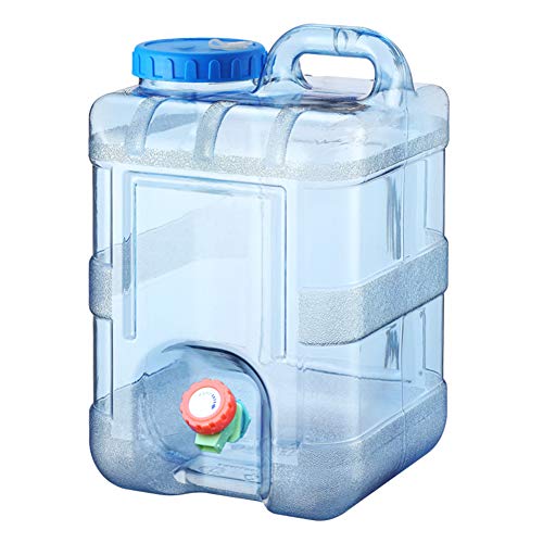 Everpertuk 5L~15L Camping Wasserkanister, Tragbarer Eimer Auto Wasserbehälter mit Hahn BPA-frei Camping Wassertank für Outdoor Reise Hause Trinkder Speicher-Eimer von Everpertuk