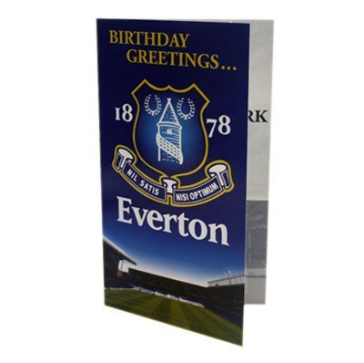 Everton ev001 Wappen Geburtstagskarte von Everton F.C.