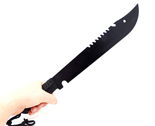 Evil Wear Machete XXL Messer Axt Kongo Camping Outdoor Combat Knifes schwarz 50cm von Evil Wear