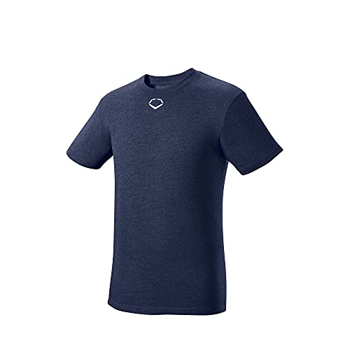 EvoShield EvoShiled T-Shirt für Erwachsene und Jugendliche, Herren, Short Sleeve Tee Navy - Adult, Navy, Medium von EvoShield