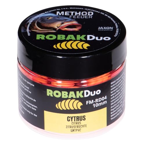 Exar Jaxon Wafters Robak Duo Color 10mm 25g Angelfutter Angelköder Karpfenangeln Karpfenfischen Grundfutter (Zitrusfrüchte/FM-RD04) von Exar