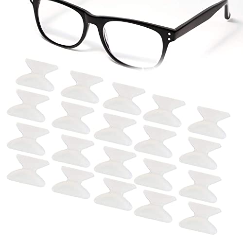 Brillen Nasenpads, 20 Paar 1,8 mm antirutsch pads klebende Anti Rutsch Nasenpads aus weichem Silikon Brillenreparaturset walking pad Brillen Nasenpad Set für Brillen Sonnenbrillen Brillen von Exblue