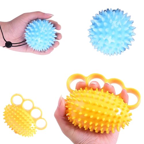 Fingerball Training Ball,Weicher Knetball Aus Gummi Für Fingertraining,Igelball,Handtrainer,Handtrainer Ball,Weicher Knetball Aus Gummi Für Fingertraining, Stress Und Angstabbau von Exbrith