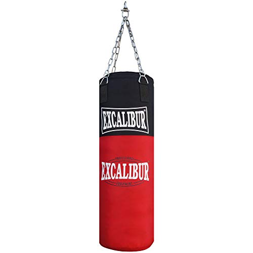 MAXXUS Allround 80 Boxsack - Gefüllt, Hängend, Vierpunkt-Stahlkette, 80 x 30 cm, 20 kg - Punching Bag, Sandsack für Boxen, MMA, Muay Thai, Kickboxen, Kampfsport, Training, Erwachsene, Kinder, Zuhause von Excalibur Boxing