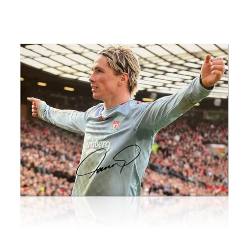 Exclusive Memorabilia Von Fernando Torres signiertes Liverpool-Foto: Tor von Exclusive Memorabilia