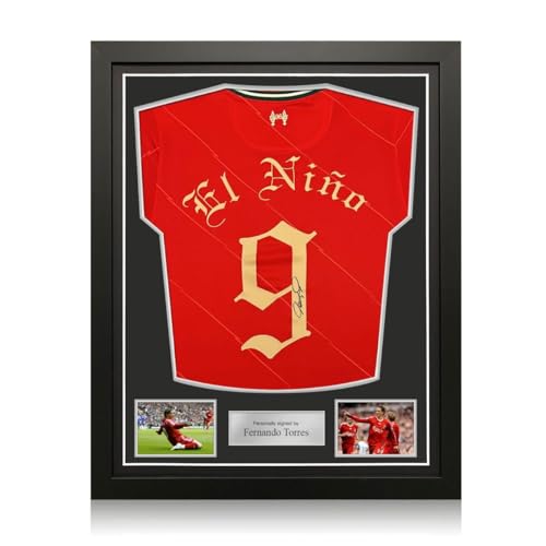 Exclusive Memorabilia Von Fernando Torres signiertes Liverpool-Trikot: EL Nino. Gerahmt von Exclusive Memorabilia