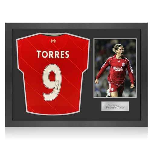 Exclusive Memorabilia Von Fernando Torres signiertes Liverpool-Trikot. Symbolrahmen von Exclusive Memorabilia