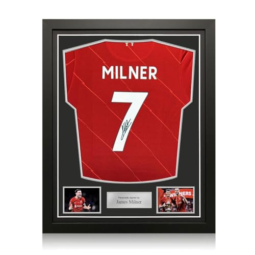 Exclusive Memorabilia Von James Milner signiertes Liverpool-Trikot 2021-22. Gerahmt von Exclusive Memorabilia