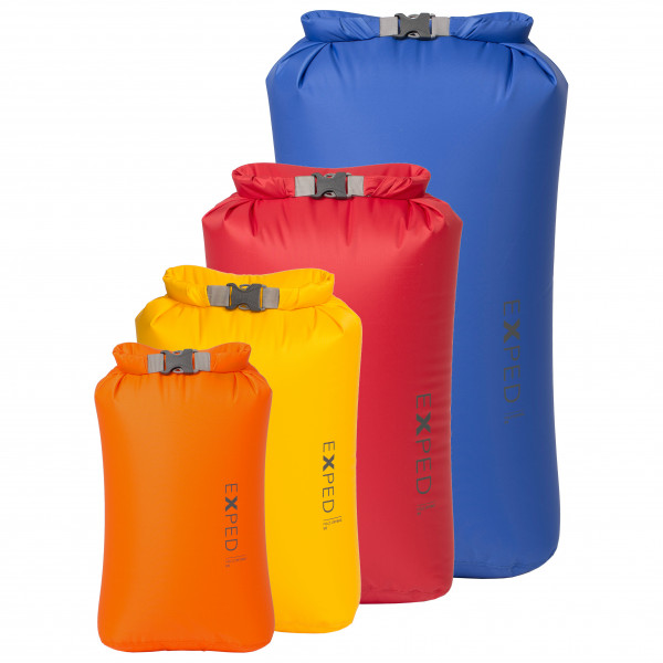 Exped - Fold Drybag BS - Packsack Gr 1 l - XXS;13 l - L;22 l - XL;3 l - XS;40 l - XXL;5 l - S;8 l - M blau;gelb/orange;grün;orange;rot;türkis von Exped