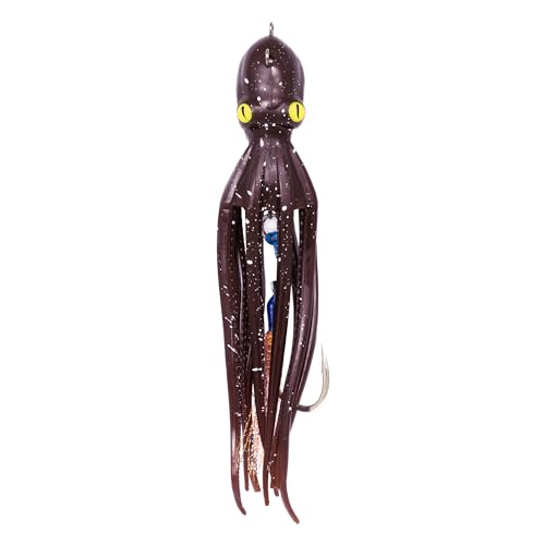 Oktopus aus Silikon Köder TAKOYAKI 110 gr - 15 cm mit BKK Assist Farbe schwarz von Expert Predator