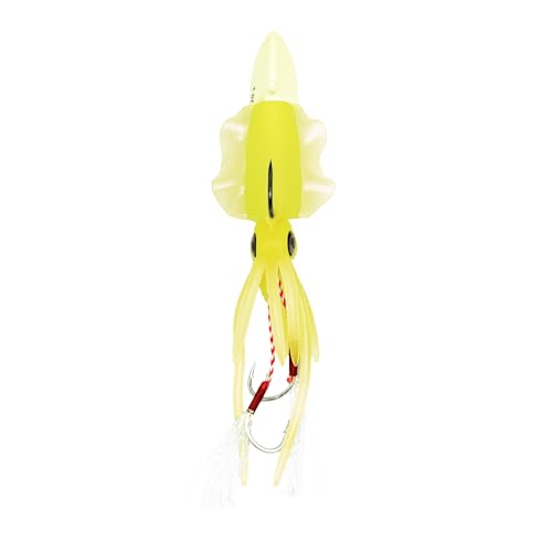 Sepia Silikon WAKAME 13 cm - 35 g mit doppeltem Assist Yellow von Expert Predator