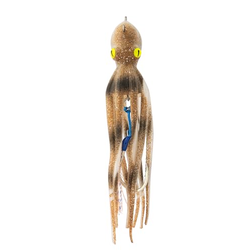 Tintenfisch Silikon Köder TAKOYAKI 150 gr - 15 cm mit Assist BKK Farbe Brown von Expert Predator