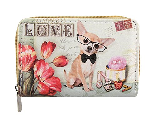 Eye Catch Damen-weiches Kunstleder gedruckte mehrfache Geldbeutel-Mappen-Kreditkarte-Münzen-Bargeld-Halter von Eye Catch
