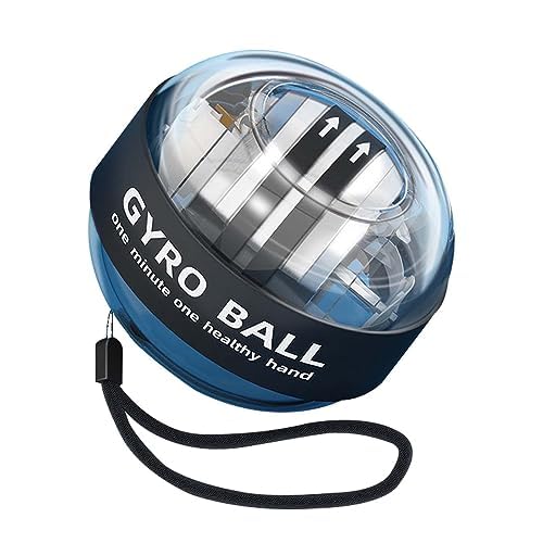 Ezweiji Handgelenk Gyro Ball, Handgelenk Training Ball, Handgelenk Strengthener, stärkt Handgelenk Knochen und Muskeln (Schwarz und weiß (kein Licht)) von Ezweiji