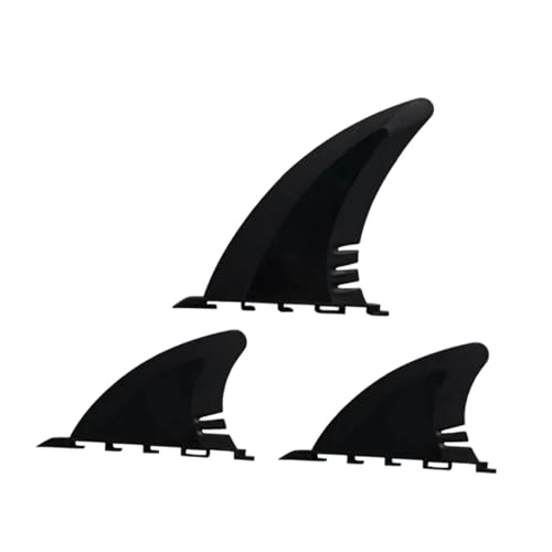 F Fityle 3 Stück Surfboard Tail PVC Surfboard Fins Set Ersatz Universal Passend Hydrodynamisches Design Leicht Und Widerstandsfähig für Anfänger Wassersport von F Fityle