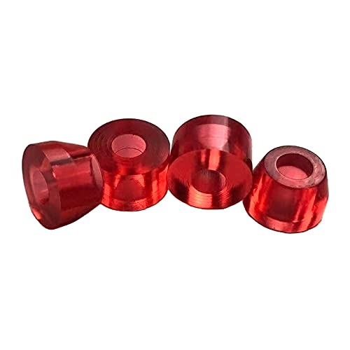 F Fityle 4 Stück 90A Skateboard Bushings Longboard LKW Lenkgummis Skateboard Cup Washers Wheels Skateboard Zubehör für die Meisten Skateboard Achsen-15x24mm - rot von LOL-FUN