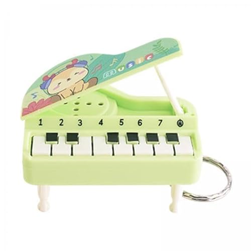 F Fityle 5X Instrument Schlüsselanhänger, Mini Handklavier mit Schlüsselanhänger Anhänger, Tragbares Tragbares Musik Klavierspielzeug für Geschenke, Jungen von F Fityle