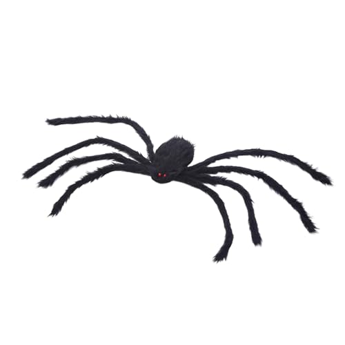 F Fityle Halloween Spinne Plüsch, Haarige Spinne, Realistische Spinne, Spinne Rucksack Kostüm, Adult Spider, Clothes Accessories Spider Props für Karneval Mottoparty Gruselige Party, schwarz s von F Fityle