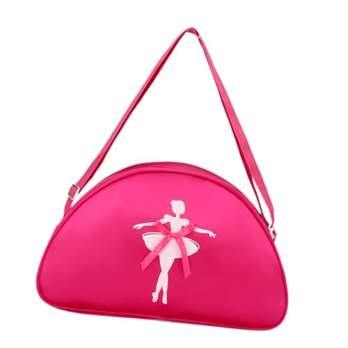 F Fityle Ballett-Tanz-Tasche, tragbar, leicht, große Kapazität, Sporttasche für Mädchen, Ballerina-Tasche, Rose Rot von F Fityle