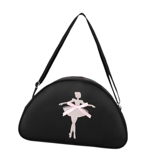 F Fityle Ballett-Tanz-Tasche, tragbar, leicht, große Kapazität, Sporttasche für Mädchen, Ballerina-Tasche, Schwarz von F Fityle