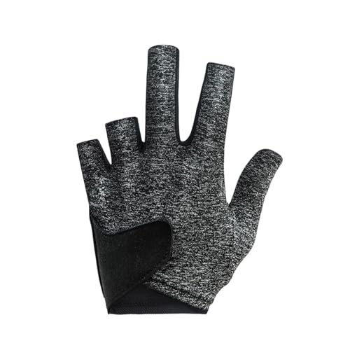 F Fityle Billardhandschuh, 5 Finger, Verstellbarer elastischer Handschuh für die Linke Hand, atmungsaktiver Snooker-Queue-Sporthandschuh für Teenager, Billard, grau von F Fityle