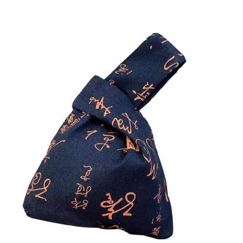 F Fityle Knotenbeutel mit chinesischem Kalligraphie-Muster, Geschenktasche für Geschäftsveranstaltungen, Dating, Blau von F Fityle