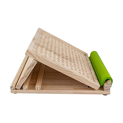 F Fityle Holz Professionelles Slant Board Schrägbrett, Slant Board Calf Stretcher, Tragbarer Wadendehner, Knöchel Stretchingbrett, Verstellbare Neigungsbretter Krafttraining für Fitness, rutschfest von F Fityle