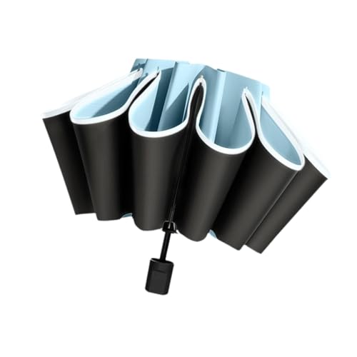F Fityle Taschenschirm Reiseschirm Ultraleichter Sonnenschutz Tragbarer Regenschirm, Blau von F Fityle