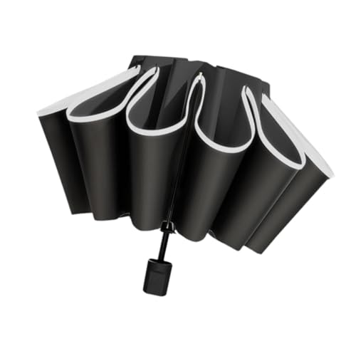 F Fityle Taschenschirm Reiseschirm Ultraleichter Sonnenschutz Tragbarer Regenschirm, Schwarz von F Fityle