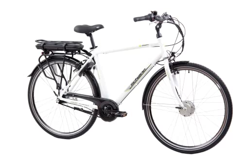 F.lli Schiano E-Moon 28 Zoll E-bike Pedelec , electric Fahrrad für Herren / Damen bis 25 km/h und mit guter Reichweite , Elektrofahrräder mit Gepäckträger , Herrenfahrrad mit Motor Akku Nexus 7 von F.lli Schiano
